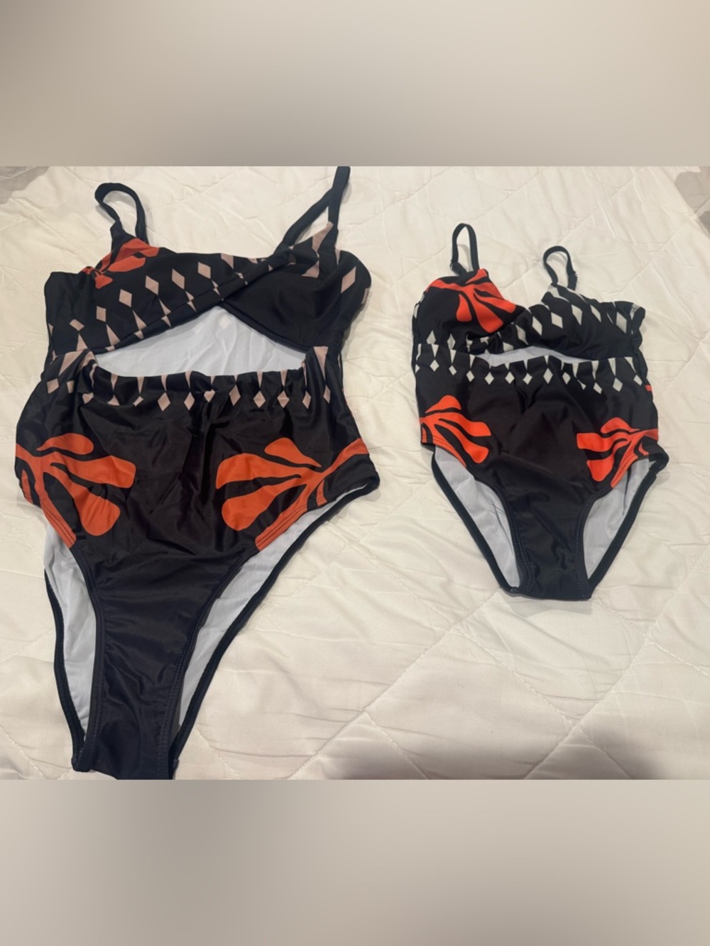 Mom and me swimsuit set, both brand new